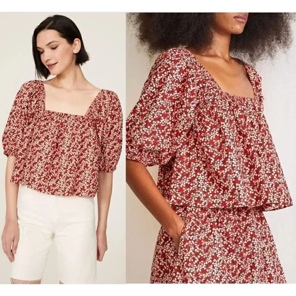 NWOT Apiece ApartGali Shirred Top XS